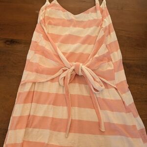 Striped Pink and White Mini Dress